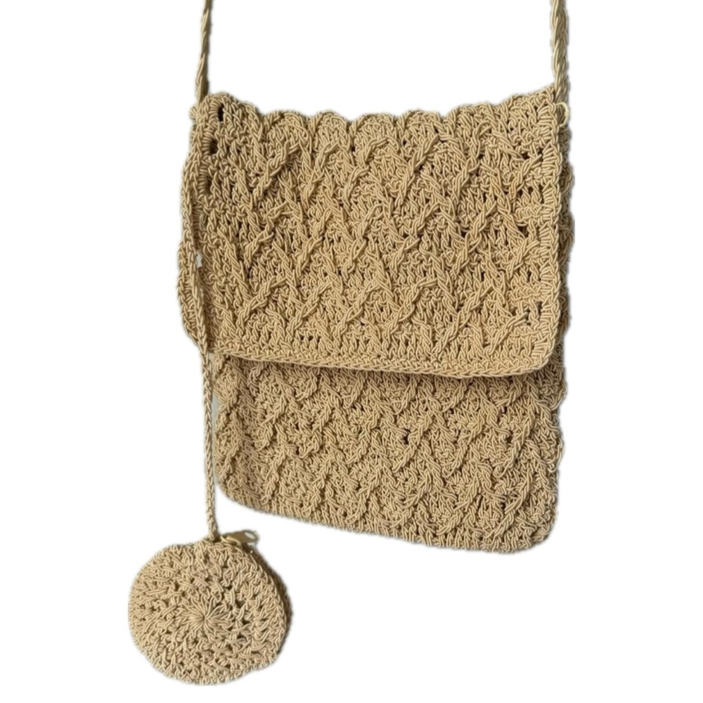 Crochet Crossbody with Coin Pouch